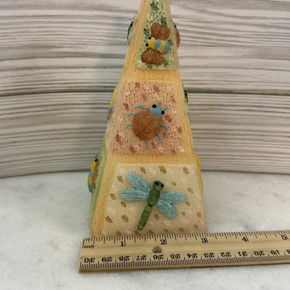 Vintage Pyramid Drip Colored Candle (New, Not Used)